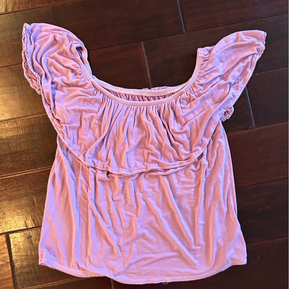 american eagle purple top size small
